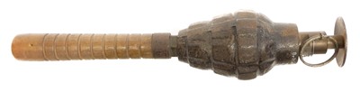 Lot 459 - Rare British WW1 No 19 stick grenade dated 1916