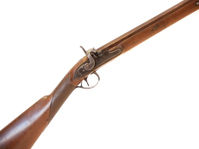 Lot 35 - Percussion 16 bore single barrel shotgun by Chapham