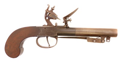Lot 3 - Ketland flintlock pistol with bayonet