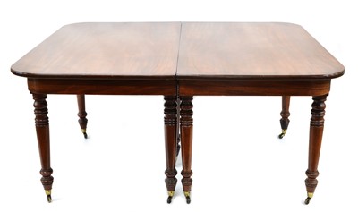 Lot 306 - William IV Mahogany Extending Dining Table