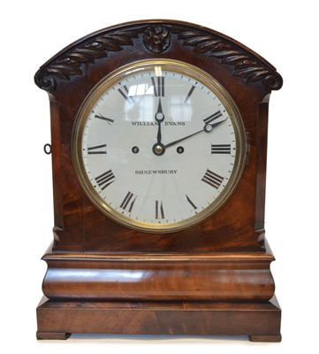 Lot 213 - William Evans, Shrewsbury, Double Fusee Bracket Clock