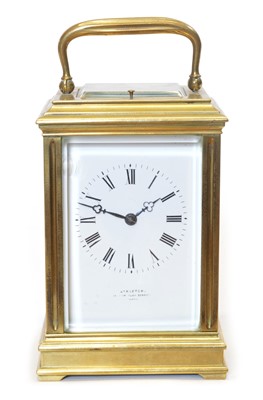 Lot 215 - Late 19th Century Carriage Clock