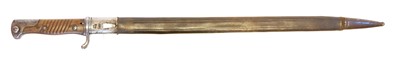 Lot 422 - German M1898 pattern Mauser rifle bayonet