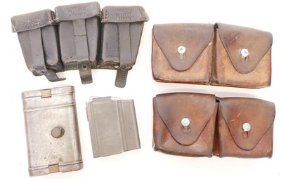 Lot 512 - K98 rifle cleaning kit pouches etc.