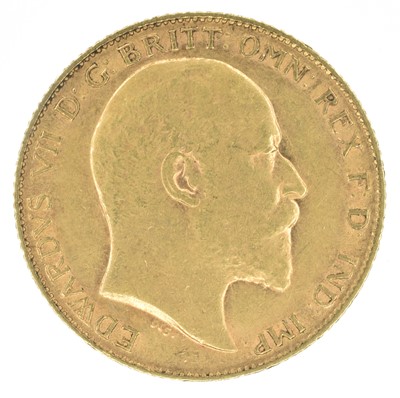 Lot 46 - King Edward VII, Half-Sovereign, 1909.