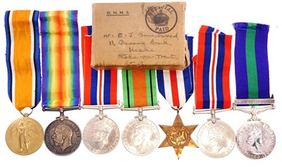 Lot 521 - Family medal group