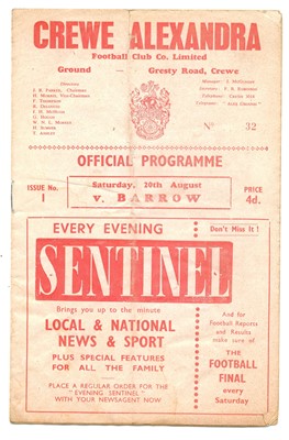 Lot 115 - Crewe Alexandra Programmes