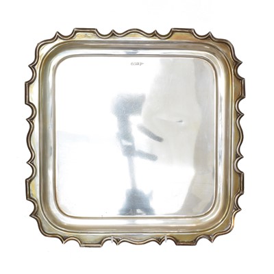 Lot 124 - A George V silver salver