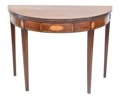 Lot 320 - George III Mahogany Fold Over card Table