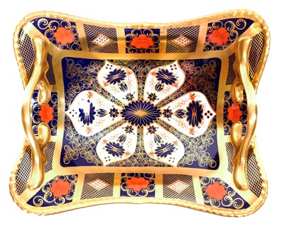 Lot 175 - Royal Crown Derby 1128 twin-handled comport