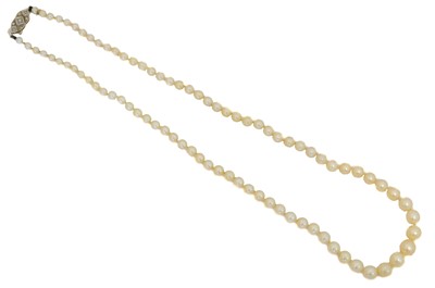 Lot 93 - A cultured pearl necklace