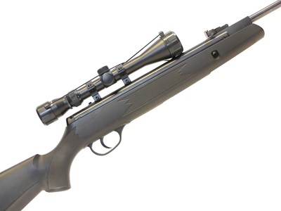 Lot 161 - Webley VMX .22 air rifle with Nikko Stirling scope and gun slip