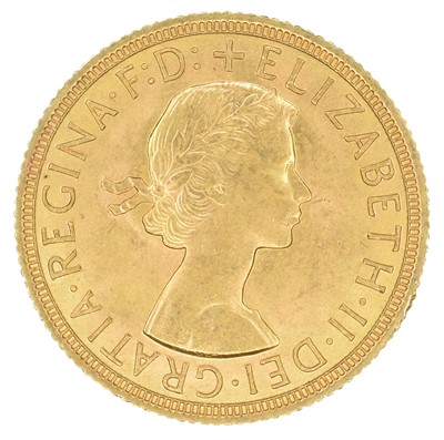 Lot 96 - Queen Elizabeth II, Sovereign, 1958.