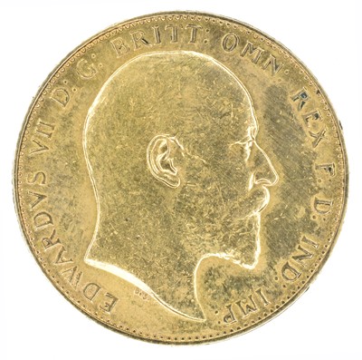 Lot 32 - King Edward VII, Sovereign, 1909.