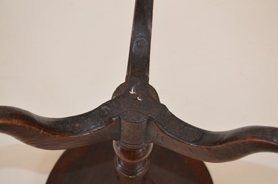 Lot 345 - George III Oak Tripod Wine Table