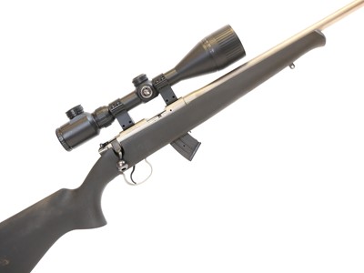 Lot 453 - CZ .22 bolt action rifle with scope and moderator LICENCE REQUIRED