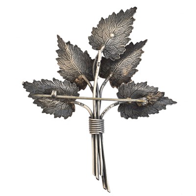Lot 26 - A silver enamel Charles Horner brooch