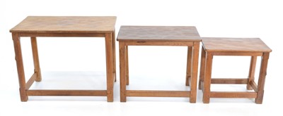 Lot 69 - Mouseman Nest of Tables