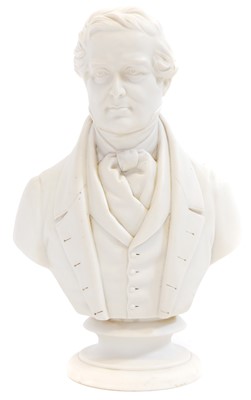 Lot 169 - Copeland Parian Bust of Sir Robert Peel