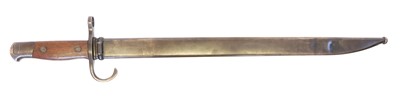 Lot 257 - Japanese Arisaka type 30 bayonet and scabbard
