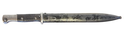Lot 260 - German Third Reich WWII 84/98 Waffenamt stamped bayonet and scabard