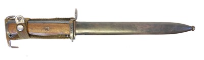 Lot 262 - Norwegian Krag M 1894 bayonet and scabbard.