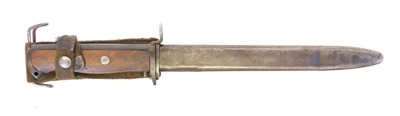 Lot 263 - Norwegian Krag M 1894 bayonet and scabbard.