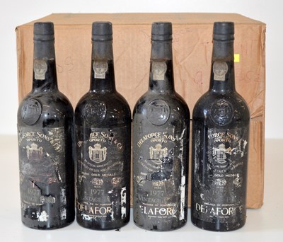 Lot 49 - 12 bottles Delaforce Vintage Port 1977