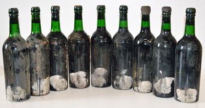 Lot 50 - 9 bottles Graham’s Vintage Port 1970