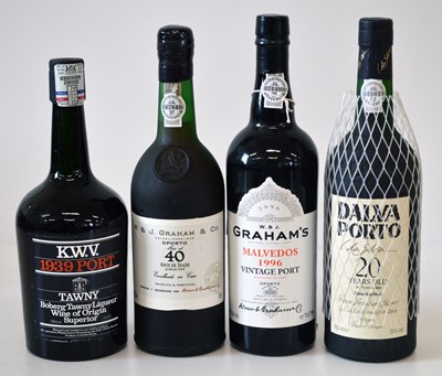 Lot 68 - 4 bottles Collection Fine Vintage & Aged Tawny Port and S.African Vintage Tawny