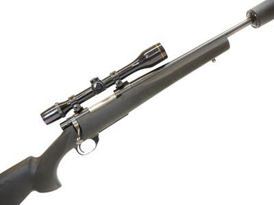 Lot 436 - Howa .243 bolt action rifle with scope and moderator LICENCE REQUIRED