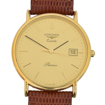 Lot 175 - A Longines Presence quartz wristwatch