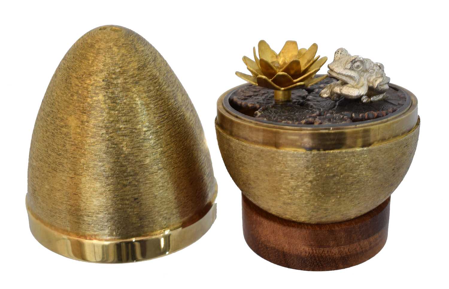 Lot 154 - A silver gilt and enamel 'surprise egg' by Stuart Devlin