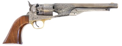 Lot 120 - Deactivated engraved 20th century 1860 Army Percussion revolver