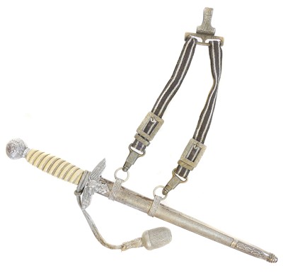 Lot 246 - German Third Reich Luftwaffe dagger and scabbard