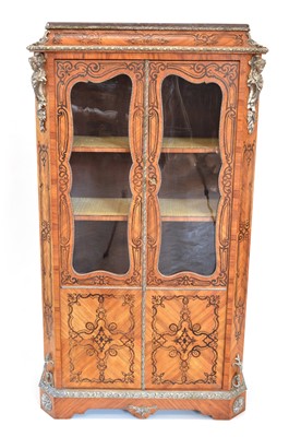 Lot 271 - Late 19th Century French Kingwood Vitrine