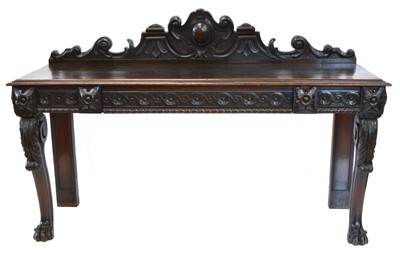 Lot 310 - 19th Century Carved Oak Buffet