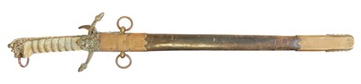 Lot 245 - Royal Navy mid shipman's dirk engraved R B Darke