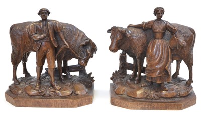 Lot 86 - Pair of Black Forest Figures