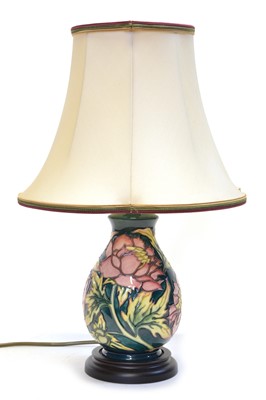 Lot 39 - Moorcroft Table Lamp with Shade