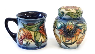 Lot 54 - Moorcroft Ginger Jar and Mug