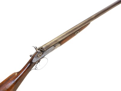 Lot 129 - Deactivated 12 bore side by side hammergun /...