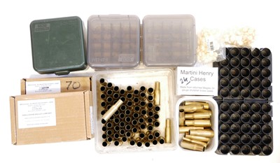 Lot 593 - Collection of Martini Henry 577/450 reloading components