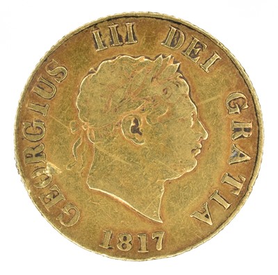 Lot 104 - King George III, Half-Sovereign, 1817.
