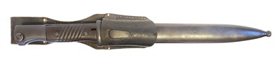 Lot 244 - German Mauser K98 S.84/98 WWII bayonet with scabbard and frog