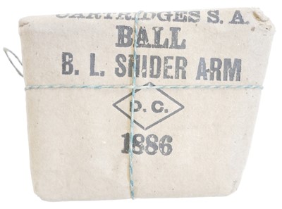 Lot 88 - One packet of ten original rounds of .577 Snider ammunition, LICENCE REQUIRED