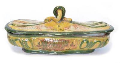 Lot 33 - Della Robbia Box and Cover