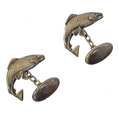 Lot 247 - A pair of cufflinks by  Ola M Gorie