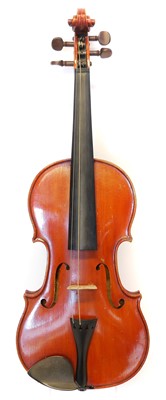 Lot 209 - Louis Milton Violin, two bows and a case