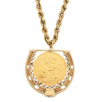 Lot 124 - An Edward VII sovereign